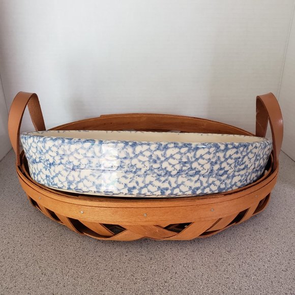 ROSEVILE Other - Henn Workshops of Gerald Henn Basket & Ceramic Dish sponge ware